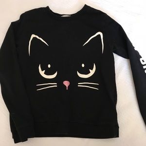 Long sleeve cat shirt